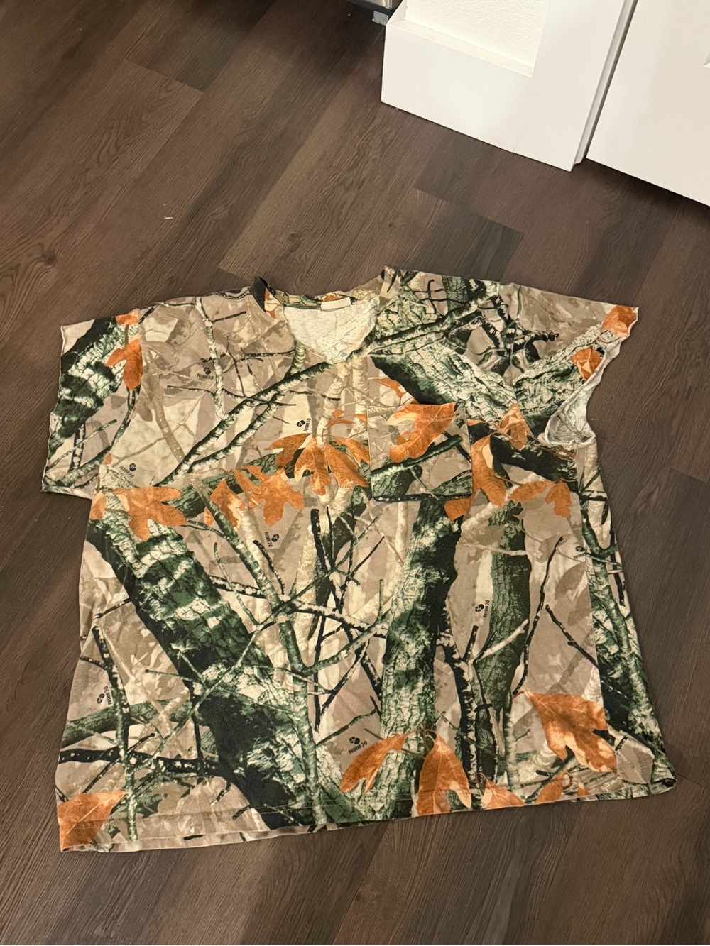 Outfitters Ridge Camouflage Short-Sleeve Shirt in Tan & Green